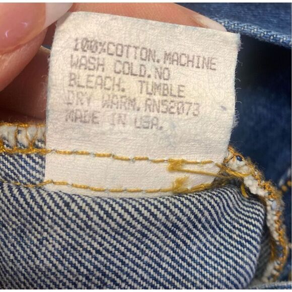 Claudio Agnelli Vintage High Waist 5-Pocket Jeans. Sz.12 1980’s Y2K Contemporary - Picture 8 of 8